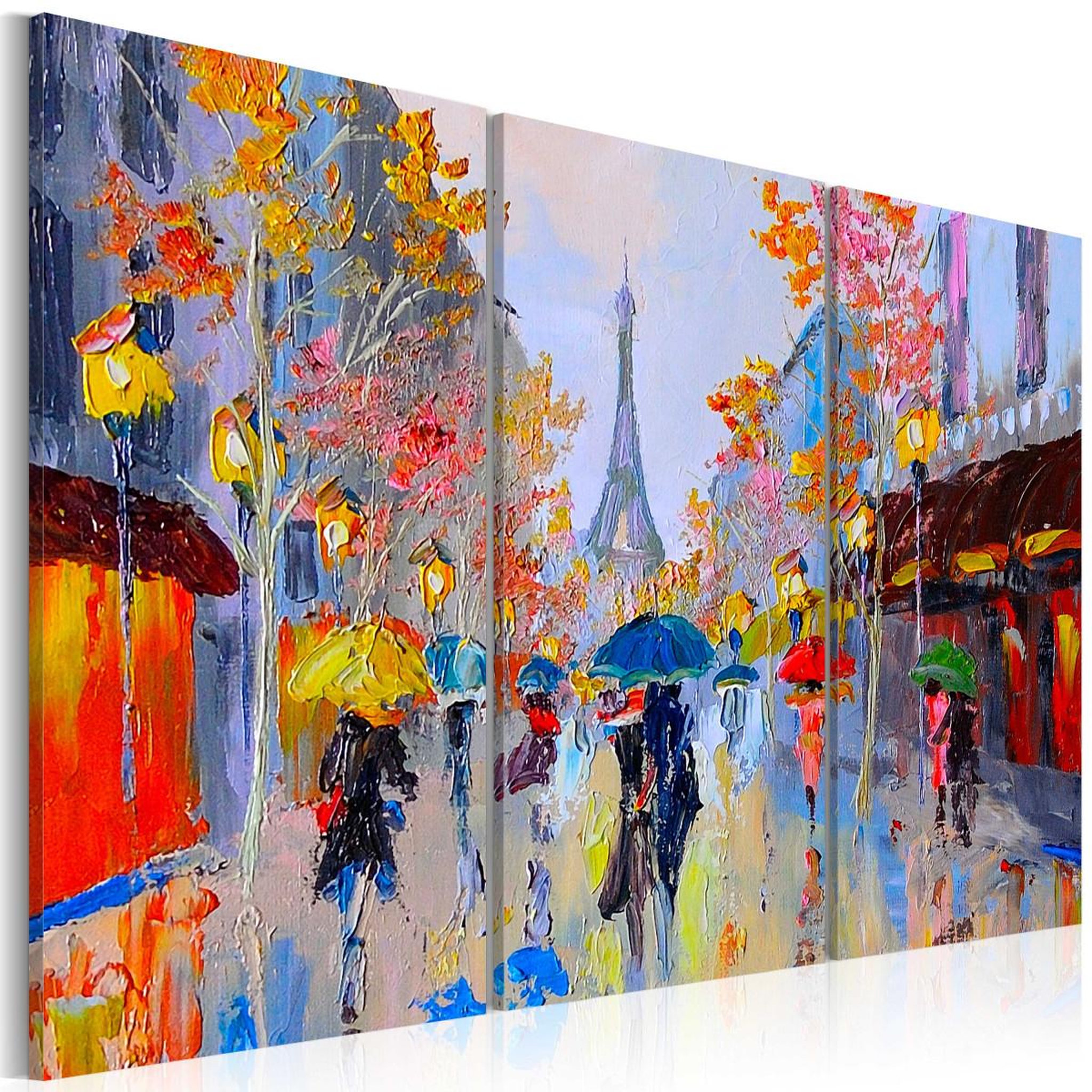Paris Prix Tableau imprimé  rainy paris. Coloris disponibles : Multicolore