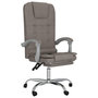 Voir la diapositive 2 : VIDAXL Fauteuil de massage inclinable de bureau Taupe Tissu