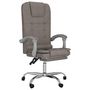 Voir la diapositive 2 : VIDAXL Fauteuil de massage inclinable de bureau Taupe Tissu