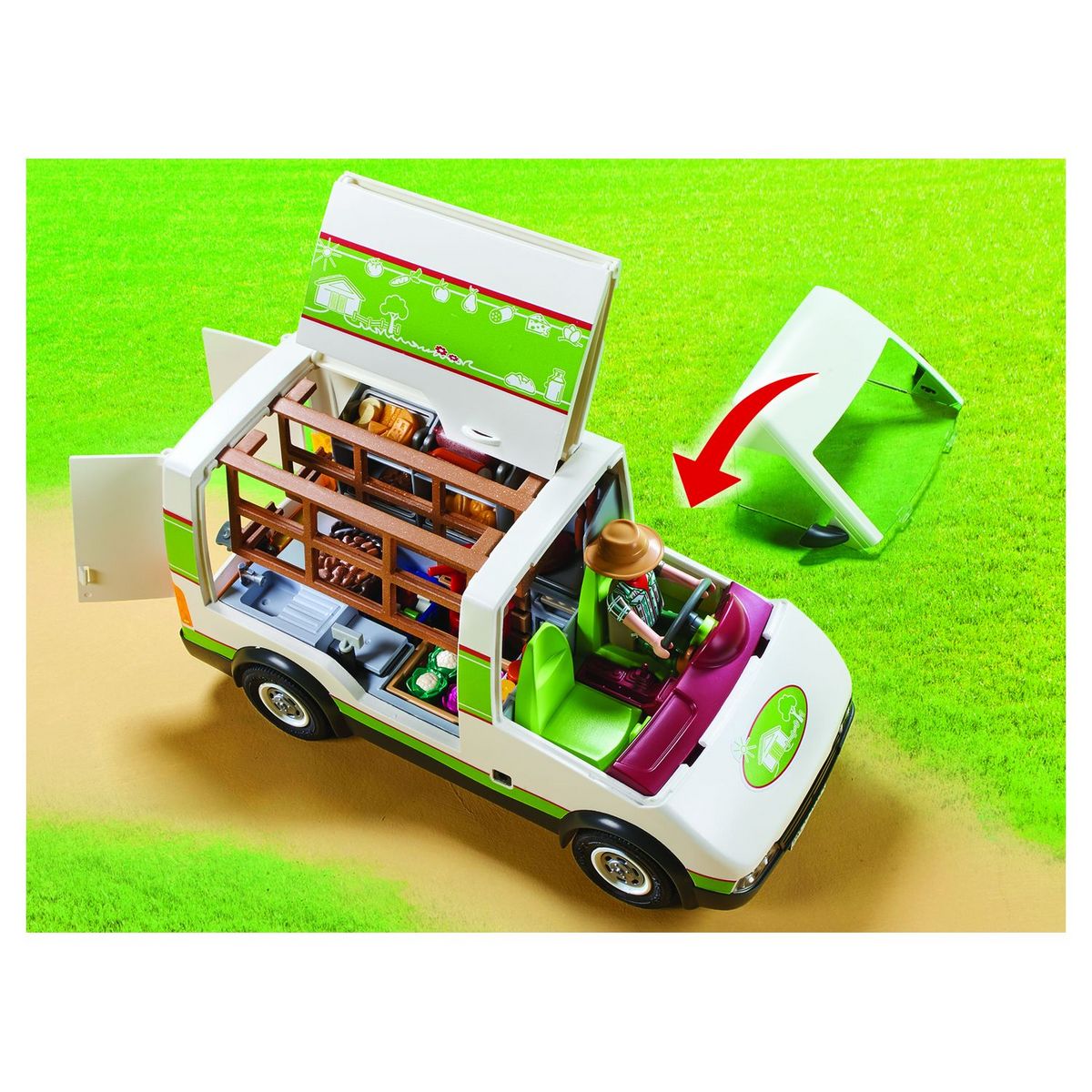 PLAYMOBIL 70134 - Country - Camion de marché 