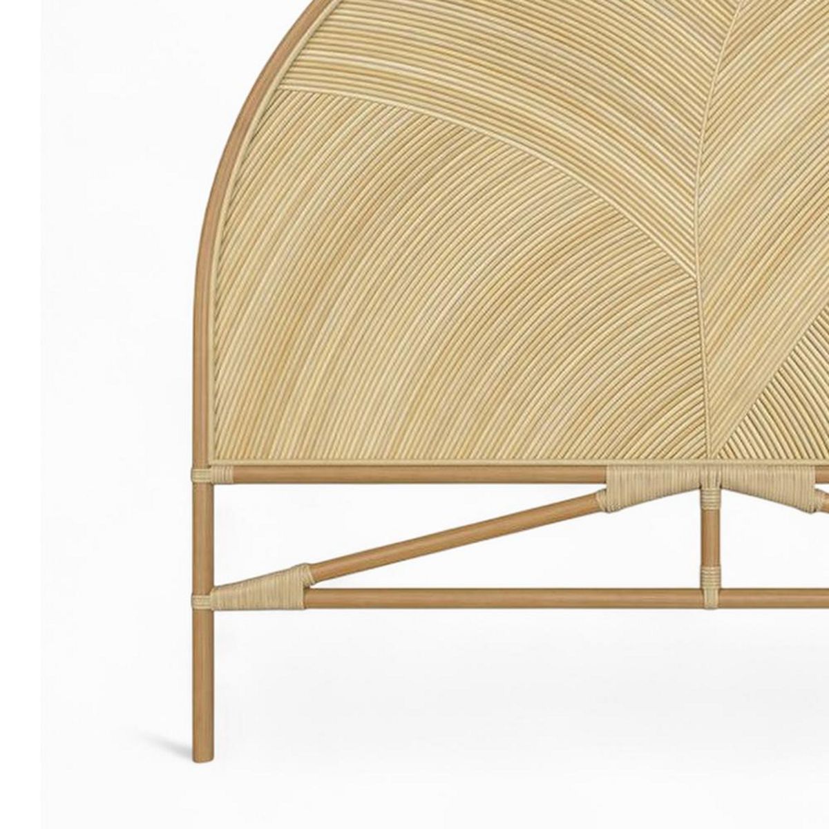 Rendez vous déco Tête de lit en rotin naturel 140 cm - Beigia