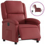 Voir la diapositive 2 : VIDAXL Fauteuil inclinable electrique Rouge bordeaux Similicuir