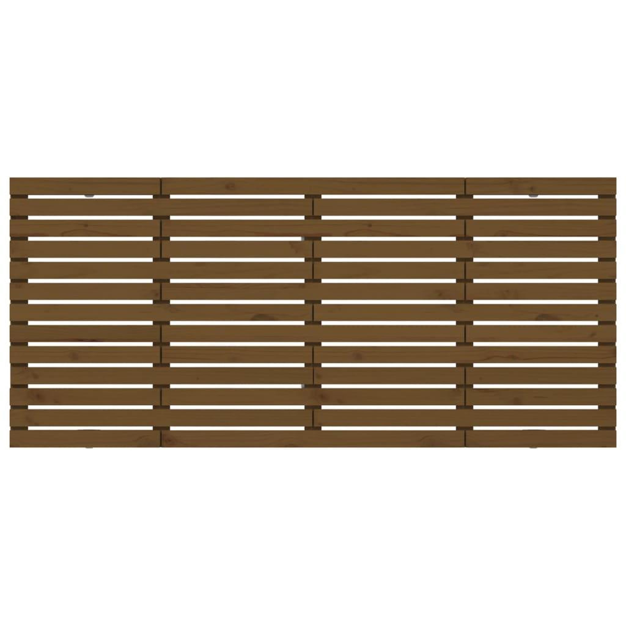 Voir la diapositive 4 : VIDAXL Tete de lit murale Marron miel 156x3x91,5 cm Bois massif de pin