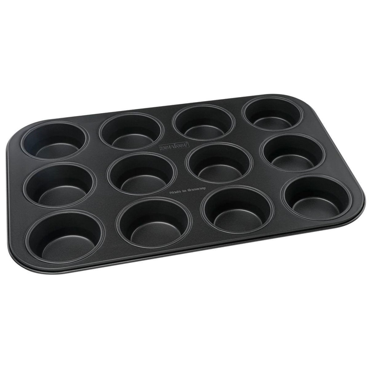 ZENKER Moule à muffins 12 empreintes 38 x 26 cm Zenker Black Metallic
