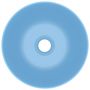 Voir la diapositive 4 : VIDAXL Lavabo de salle de bain Ceramique Bleu clair Rond