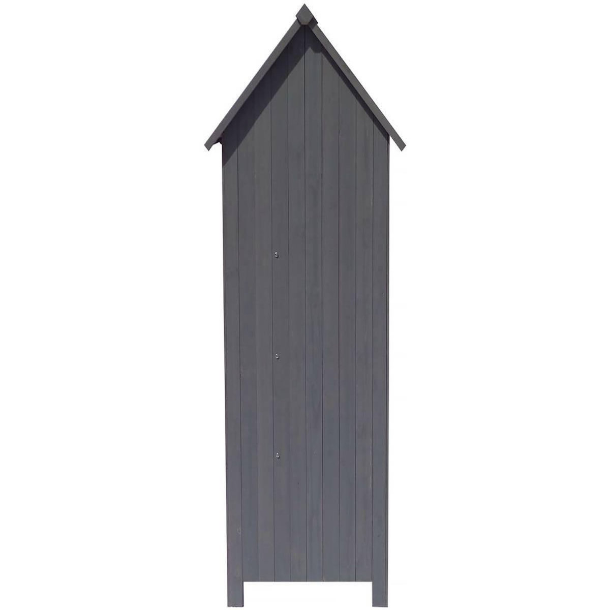 Habitat et Jardin Armoire de jardin  Cabanon  - 77 x 54.5 x 179 cm - Anthracite