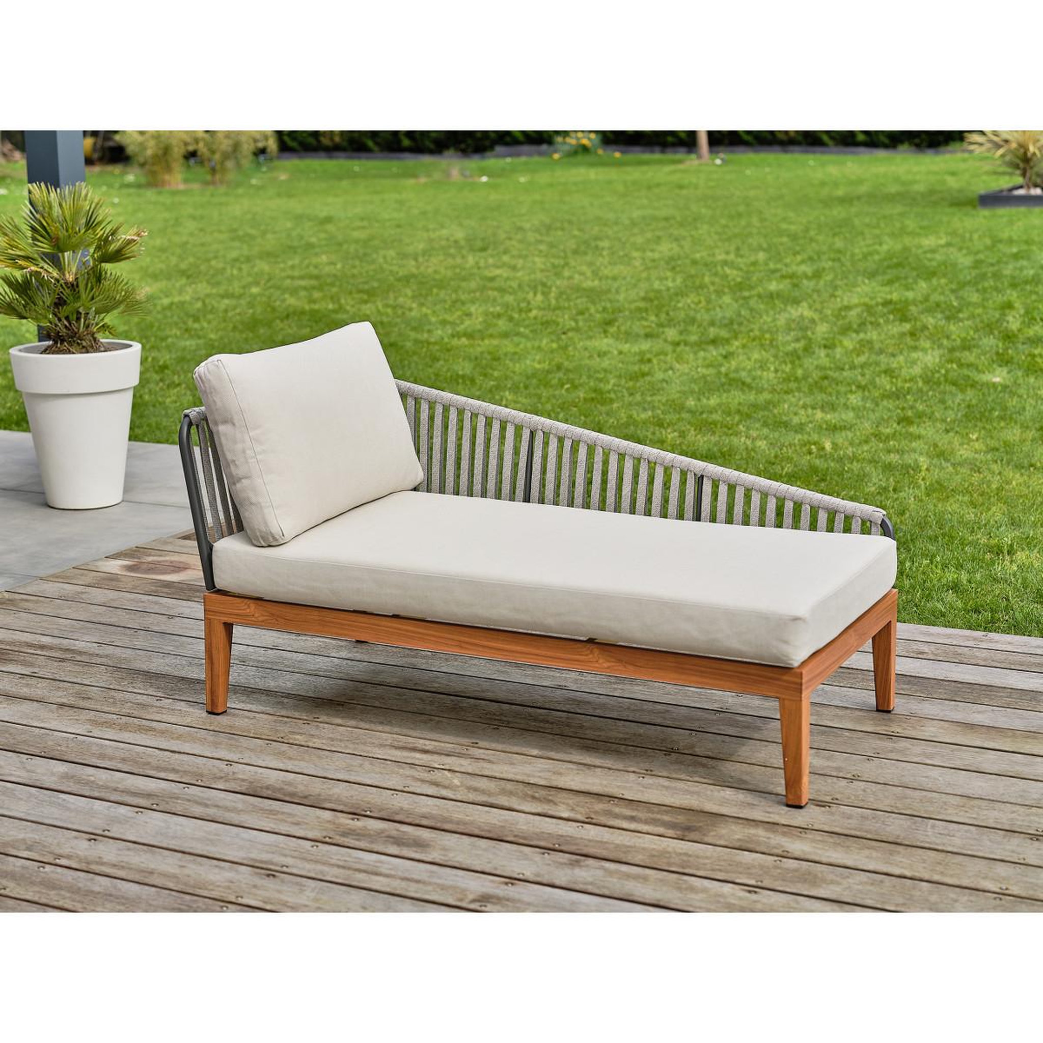 Voir la diapositive 4 : Paris Prix Salon de jardin 4 places  alphi  150cm marron
