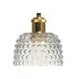 Voir la diapositive 3 : Paris Prix Lampe Suspension en Verre  Irina  34cm Transparent