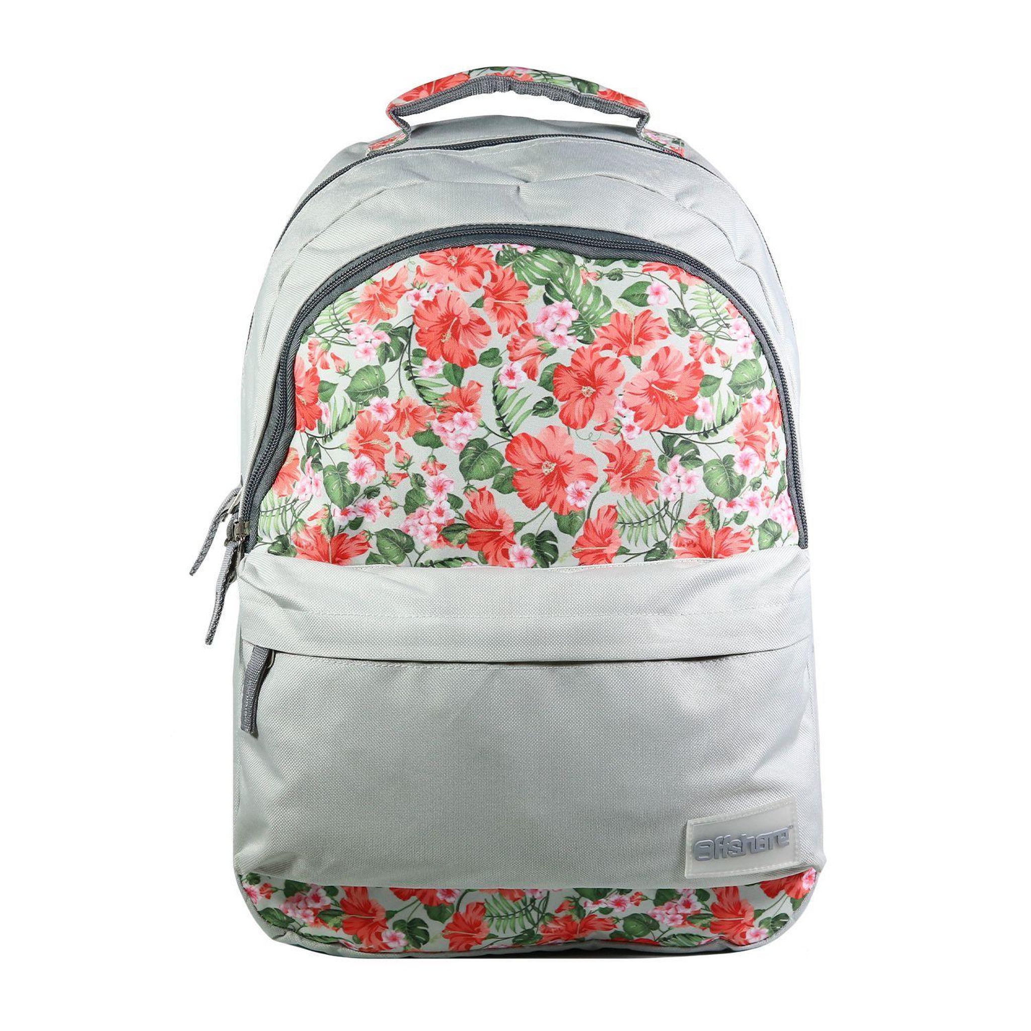 Bagtrotter BAGTROTTER Sac à dos 2 compartiments Offshore Gris Fleurs