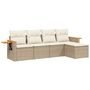Voir la diapositive 2 : VIDAXL Salon de jardin avec coussins 5 pcs beige resine tressee