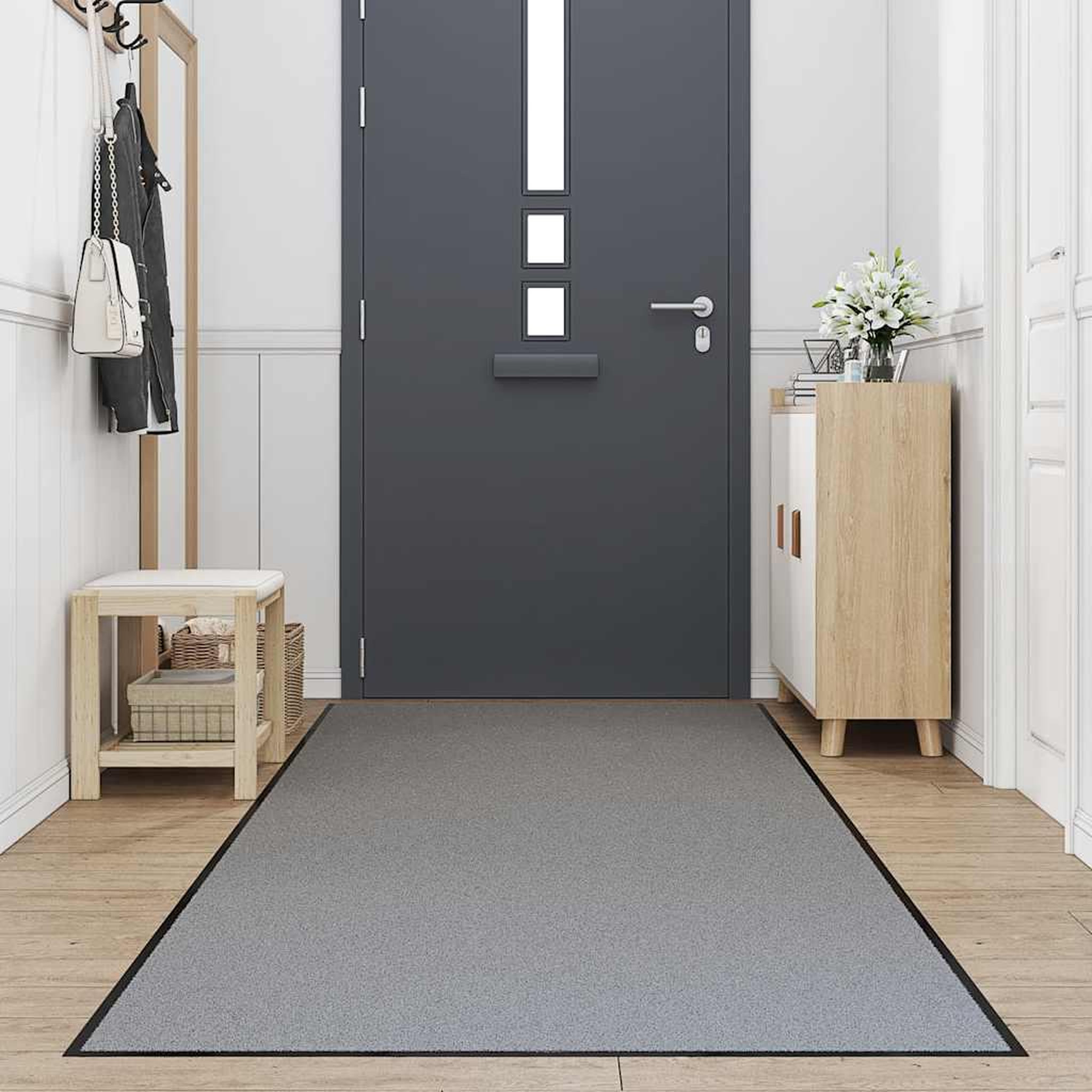 Voir la diapositive 2 : VIDAXL Paillasson gris 115x400 cm