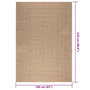 Voir la diapositive 6 : VIDAXL Tapis 160x230 cm aspect jute interieur et exterieur