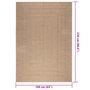 Voir la diapositive 6 : VIDAXL Tapis 160x230 cm aspect jute interieur et exterieur