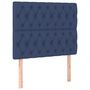 Voir la diapositive 2 : VIDAXL Tetes de lit 2 pcs Bleu 100x7x78/88 cm Tissu