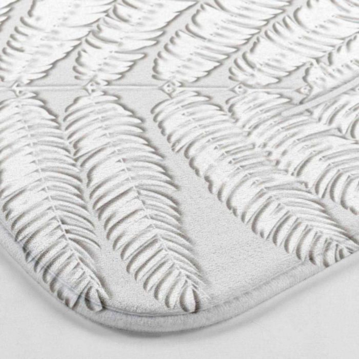 Paris Prix Tapis Contour WC Microfibre  Amber  45x45cm Gris