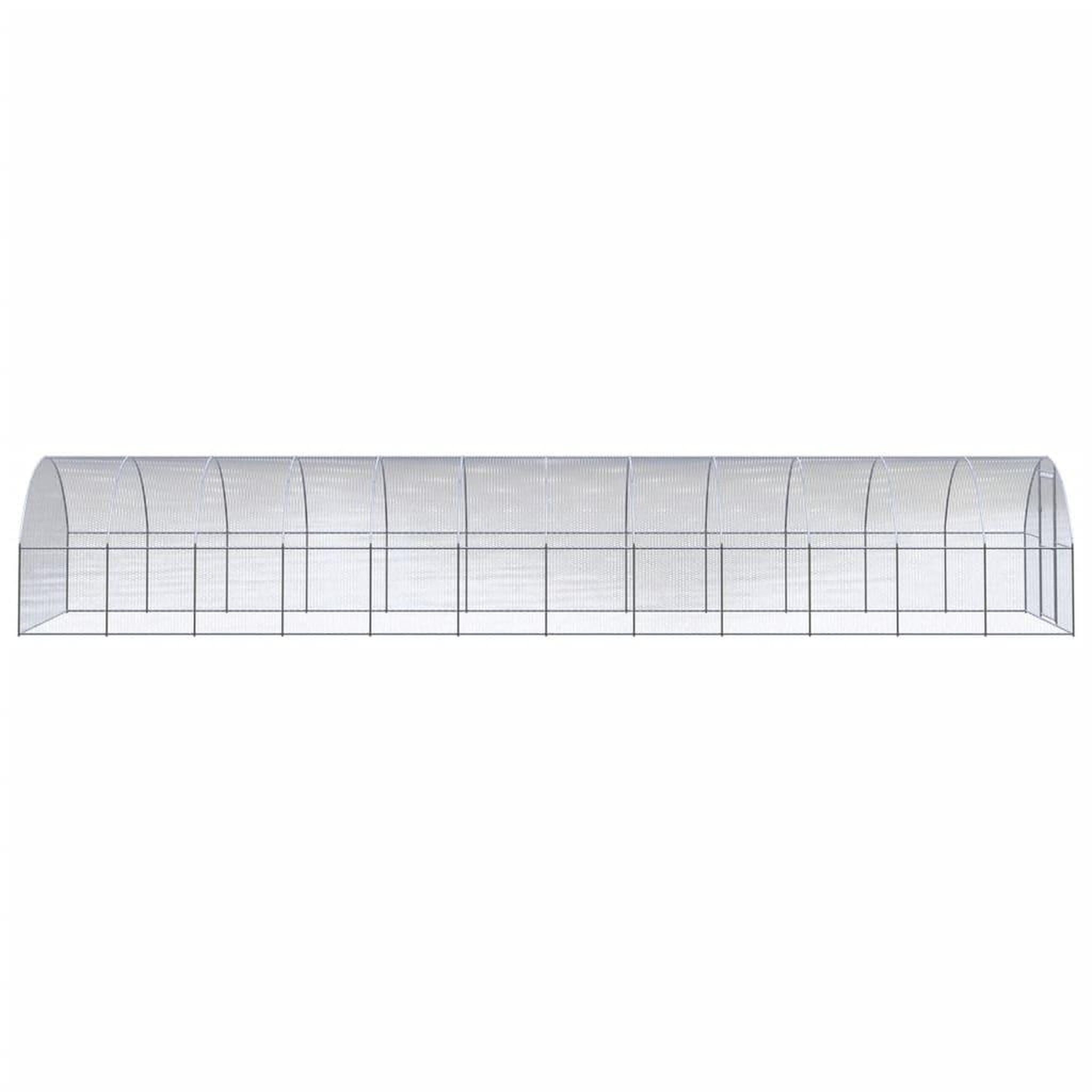 Voir la diapositive 3 : VIDAXL Poulailler d'exterieur 3x12x2 m Acier galvanise