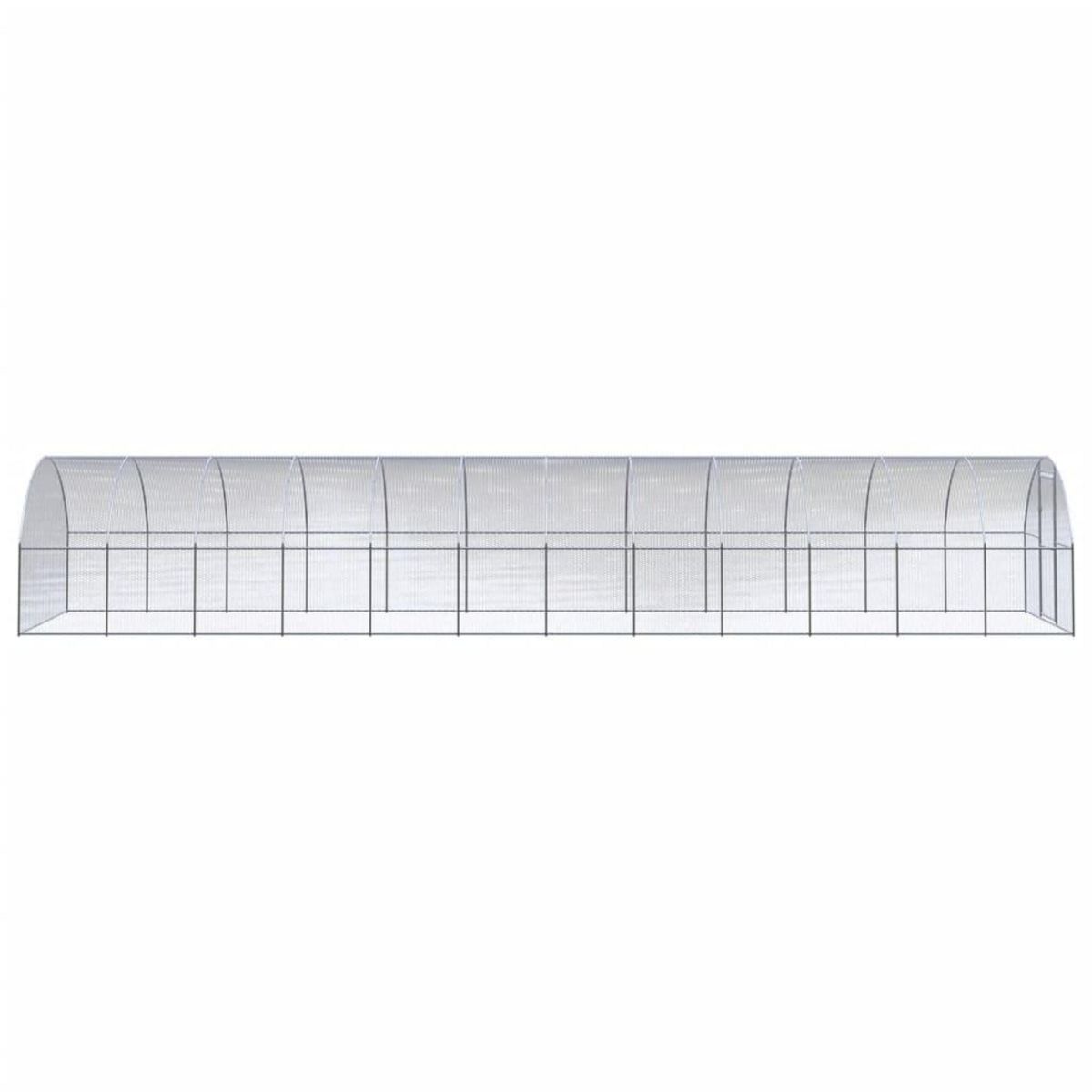 VIDAXL Poulailler d'exterieur 3x12x2 m Acier galvanise