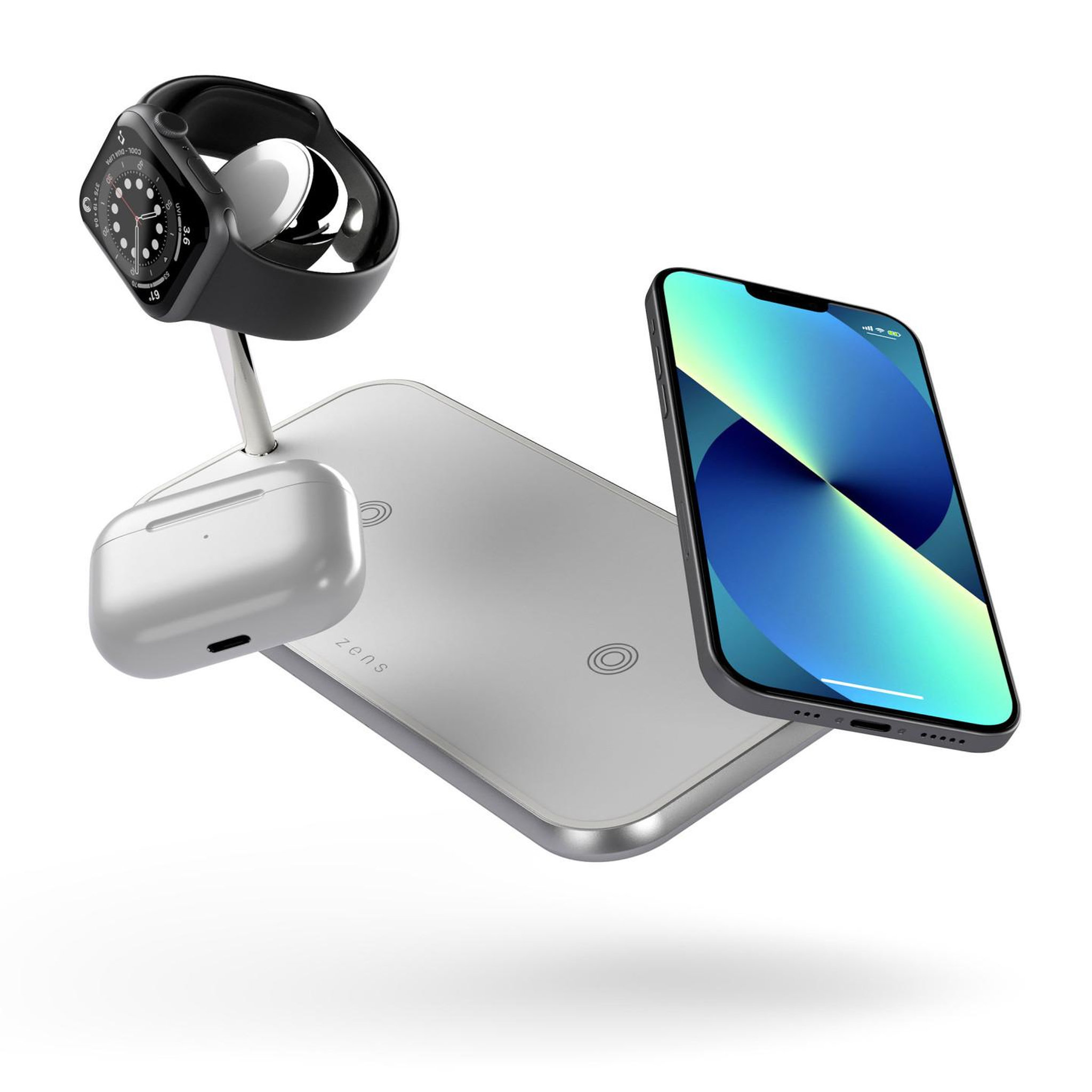 Voir la diapositive 3 : Otterbox OtterBox Zens Dual + Watch Wireless Charger, Blanc