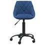 Voir la diapositive 2 : VIDAXL Chaise de bureau Bleu Velours
