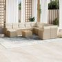 Voir la diapositive 1 : VIDAXL Salon de jardin avec coussins 12 pcs beige resine tressee
