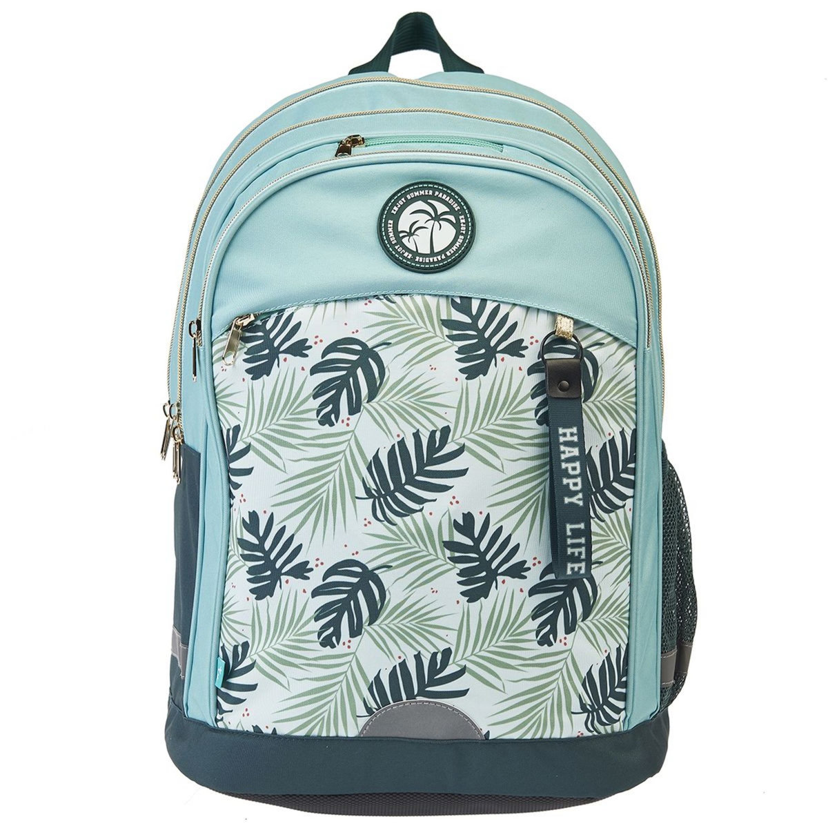 AUCHAN Sac à dos 2 compartiments 43 cm bleu Tropical Move