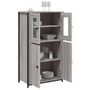 Voir la diapositive 4 : VIDAXL Buffet haut sonoma gris 62x32x106,5 cm bois d ingénierie