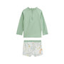 Voir la diapositive 2 : Petit Béguin Maillot de bain bébé 2 pièces t-shirt de protection UV & boxer avec chapeau Kanha
