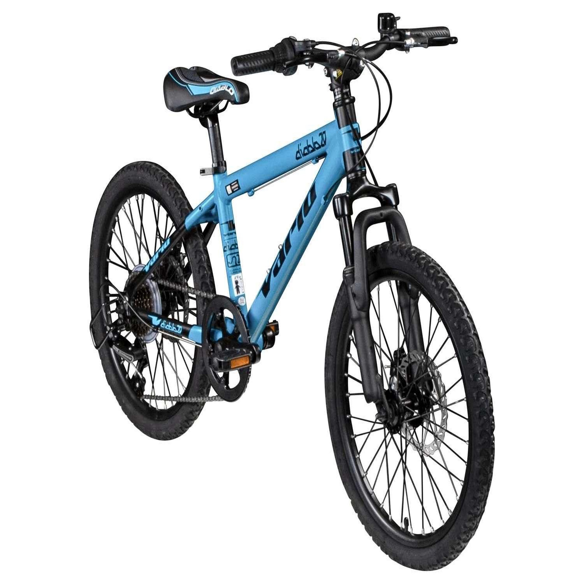 Voir la diapositive 3 : Vélo enfant (120/140 cm) - VTT 20'' VARIO  XC DIABLO  avec cadre en aluminium  avec potence HeadSet et double frein à disque