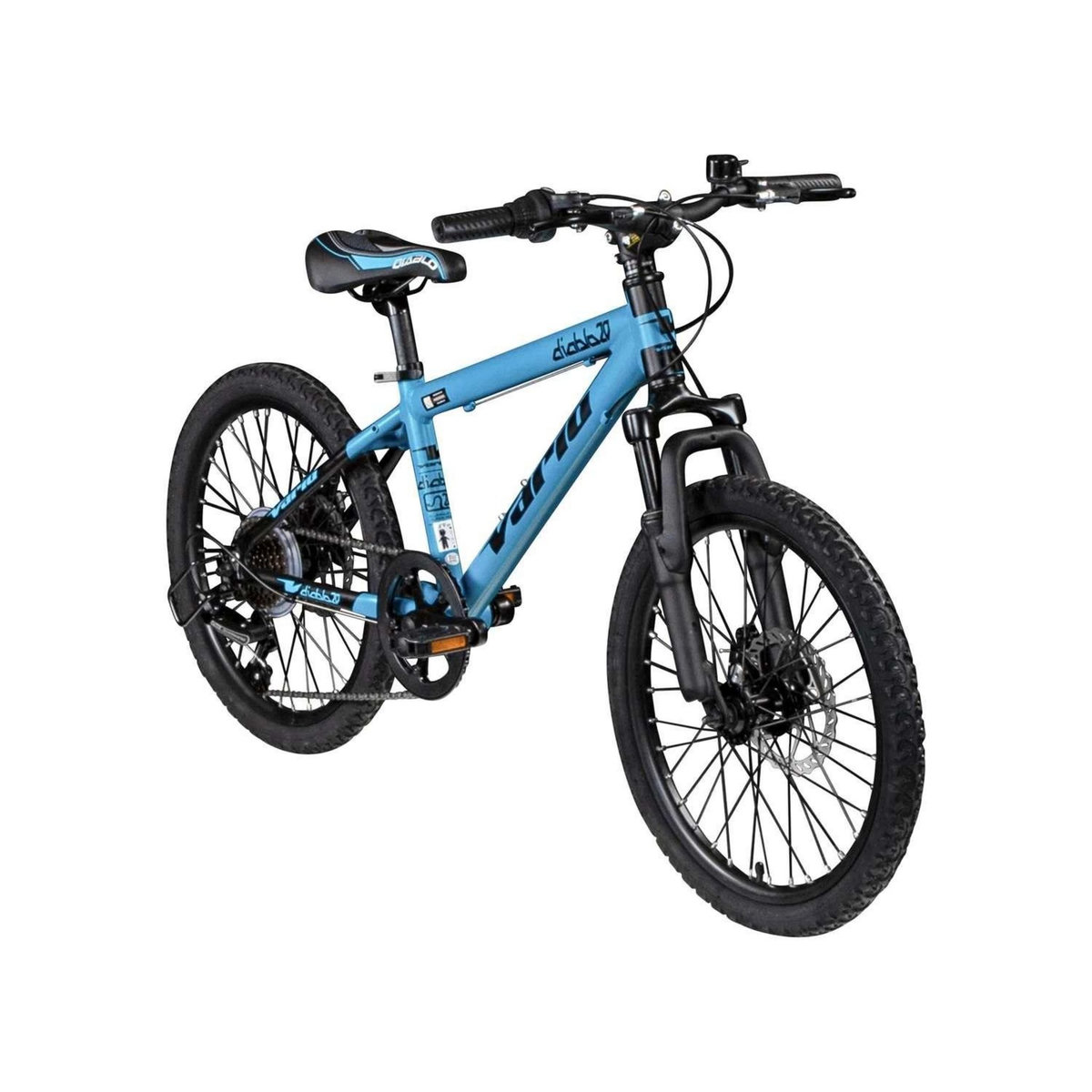 Vélo enfant (120/140 cm) - VTT 20'' VARIO  XC DIABLO  avec cadre en aluminium  avec potence HeadSet et double frein à disque