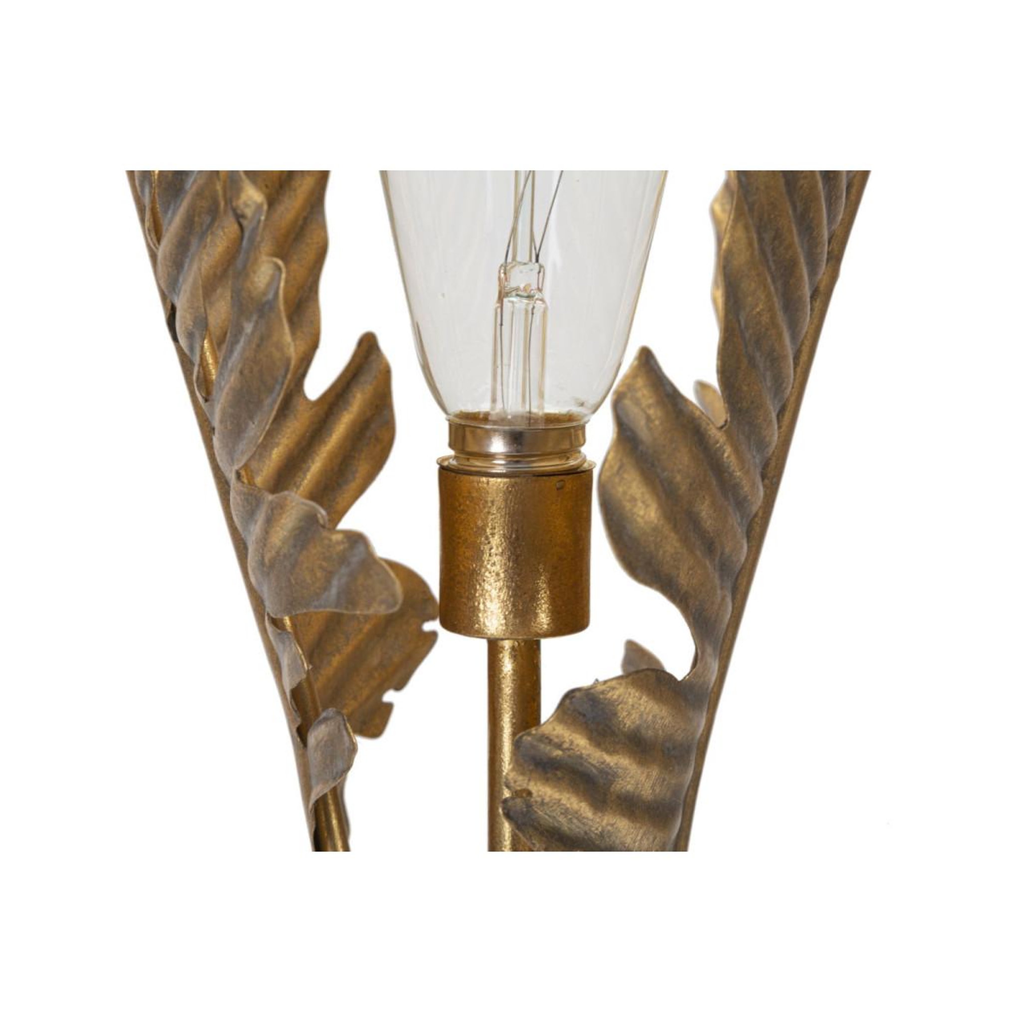 Voir la diapositive 5 : Paris Prix Lampe à poser en métal  palm  65cm or