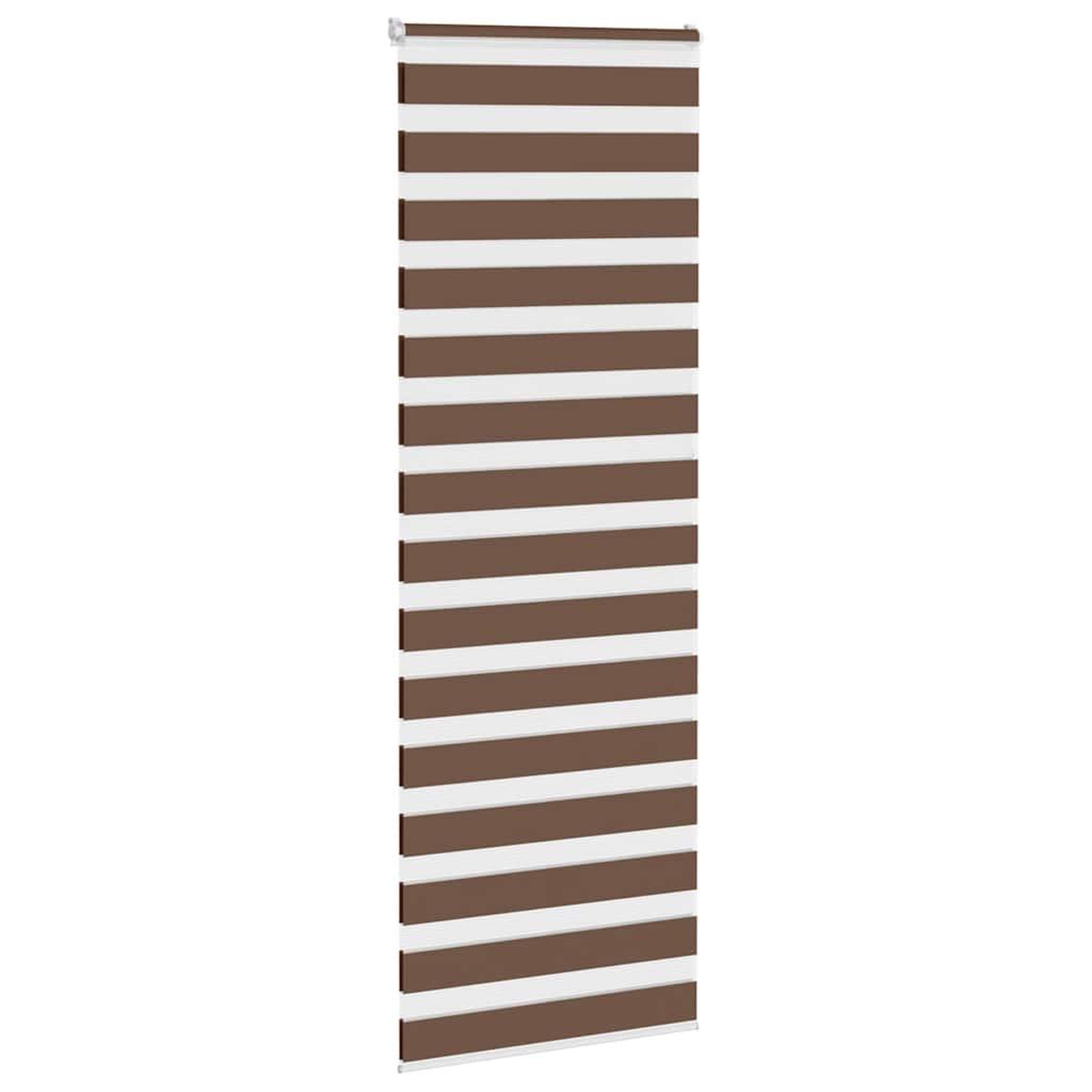 Voir la diapositive 3 : VIDAXL Store zebre marron 70x230 cm largeur du tissu 65,9 cm polyester