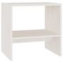 Voir la diapositive 2 : VIDAXL Table de chevet Blanc 40x30,5x40 cm Bois de pin massif