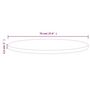 Voir la diapositive 6 : VIDAXL Dessus de table Ø70x2,5 cm Bois de pin massif