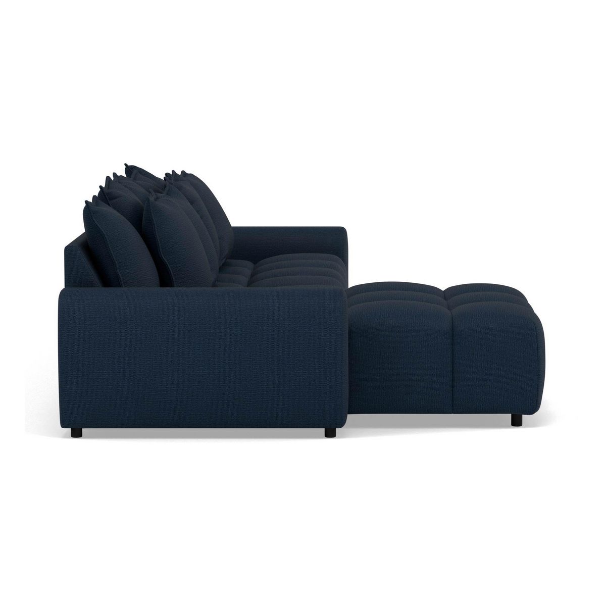 LISA DESIGN Adelaide - canapé d'angle réversible 4 places en tissu texturé