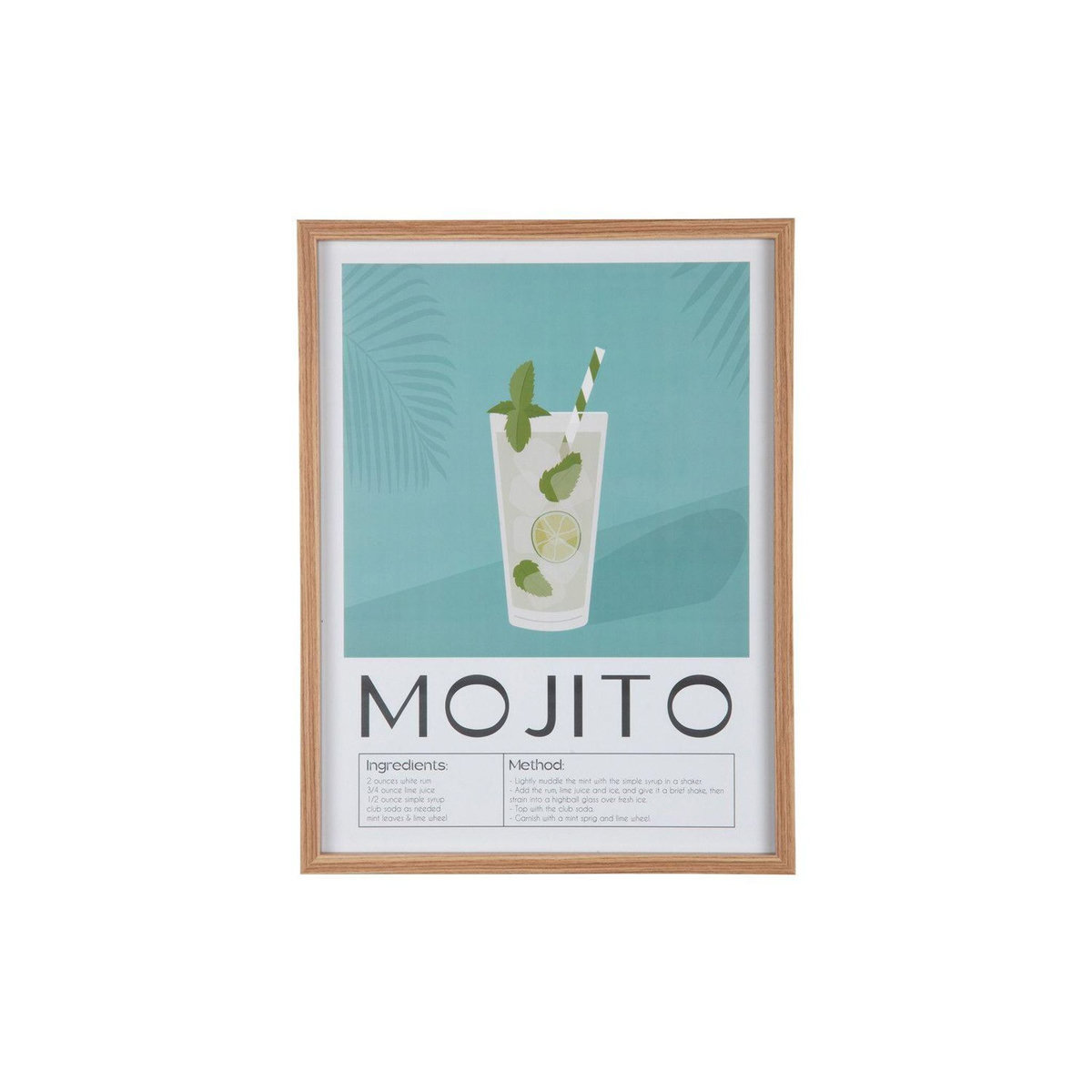 PRESENT TIME Affiche encadrée COCKTAIL
