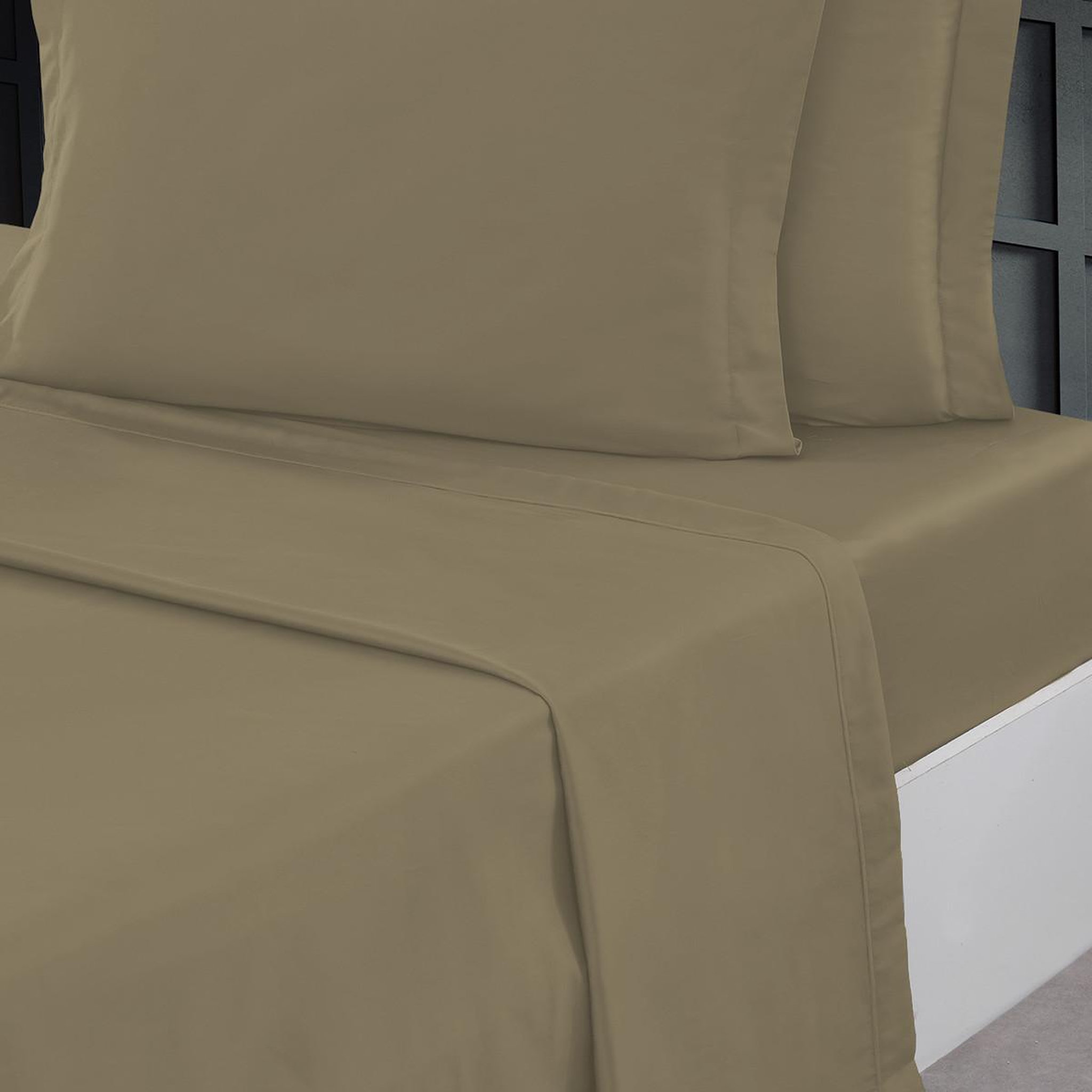 Voir la diapositive 1 : Sensei Maison Drap plat en percale de coton SOFT PERCALE