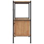 Voir la diapositive 5 : VIDAXL Etagere a 3 niveaux armoire 80x40x92 cm Acier bois d'ingenierie