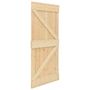 Voir la diapositive 4 : VIDAXL Porte coulissante avec kit de quincaillerie 80x210cm Pin massif