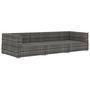 Voir la diapositive 3 : VIDAXL Salon de jardin avec coussins 3 pcs resine tressee gris