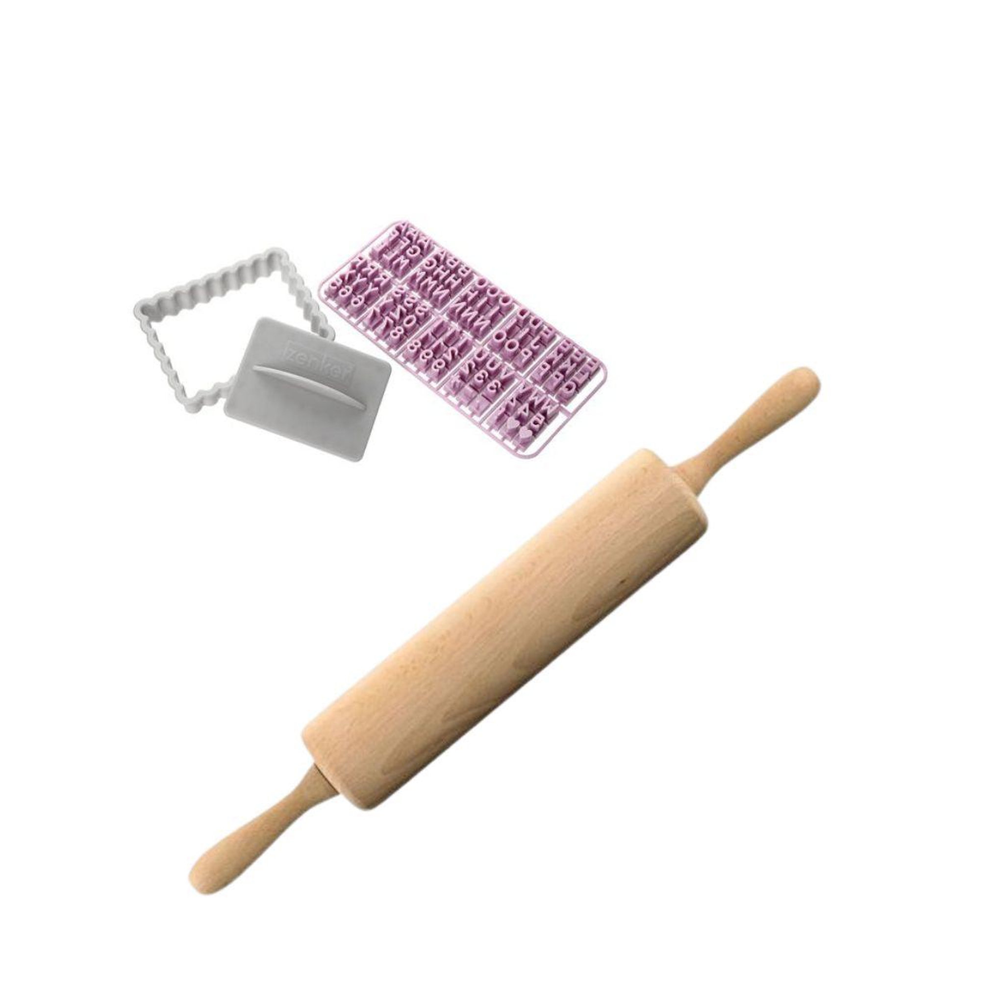 ZENKER Ensemble de pâtisserie zenker emporte-piéces et rouleau à pâtisserie