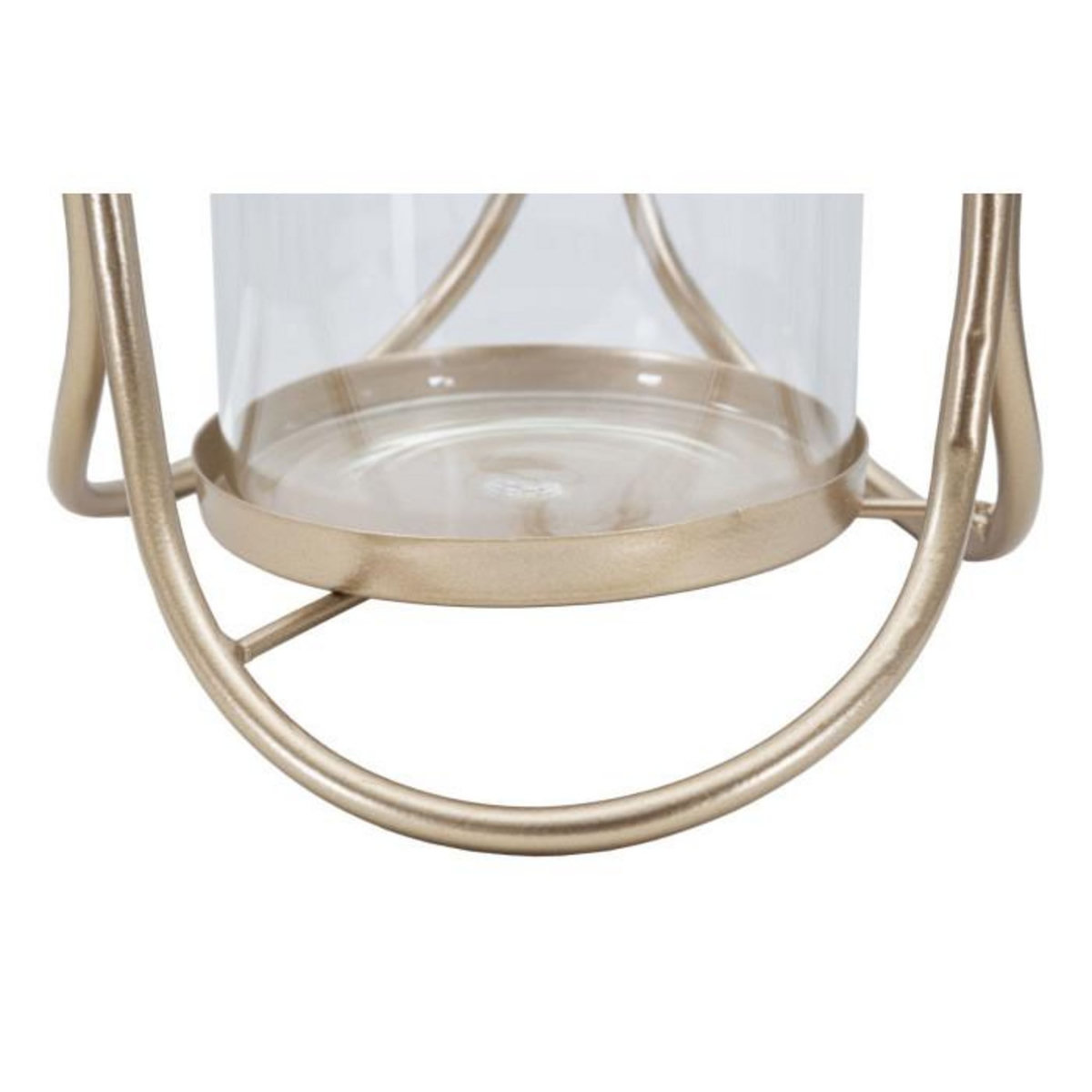 Paris Prix Photophore Design en Verre  Glox  21cm Or Foncé