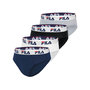 Voir la diapositive 1 : FILA Lot de 4 slips coton homme Fila FU5015