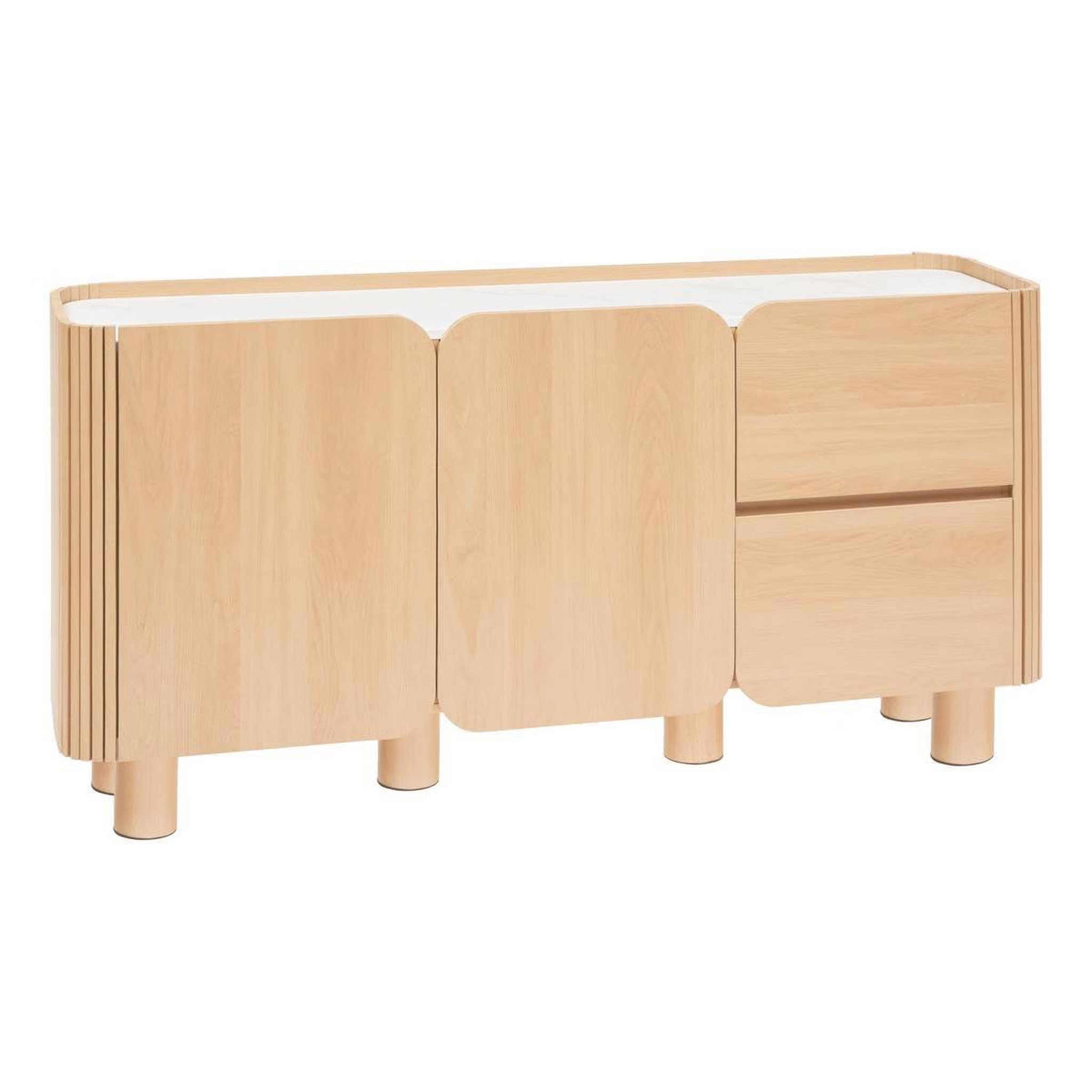 ATMOSPHERA Buffet 2 portes & 2 tiroirs  homelya  160cm naturel