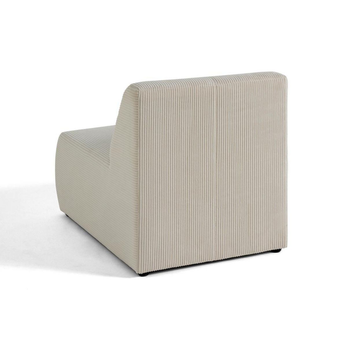 LISA DESIGN Onyx - fauteuil sans accoudoirs - en velours côtelé