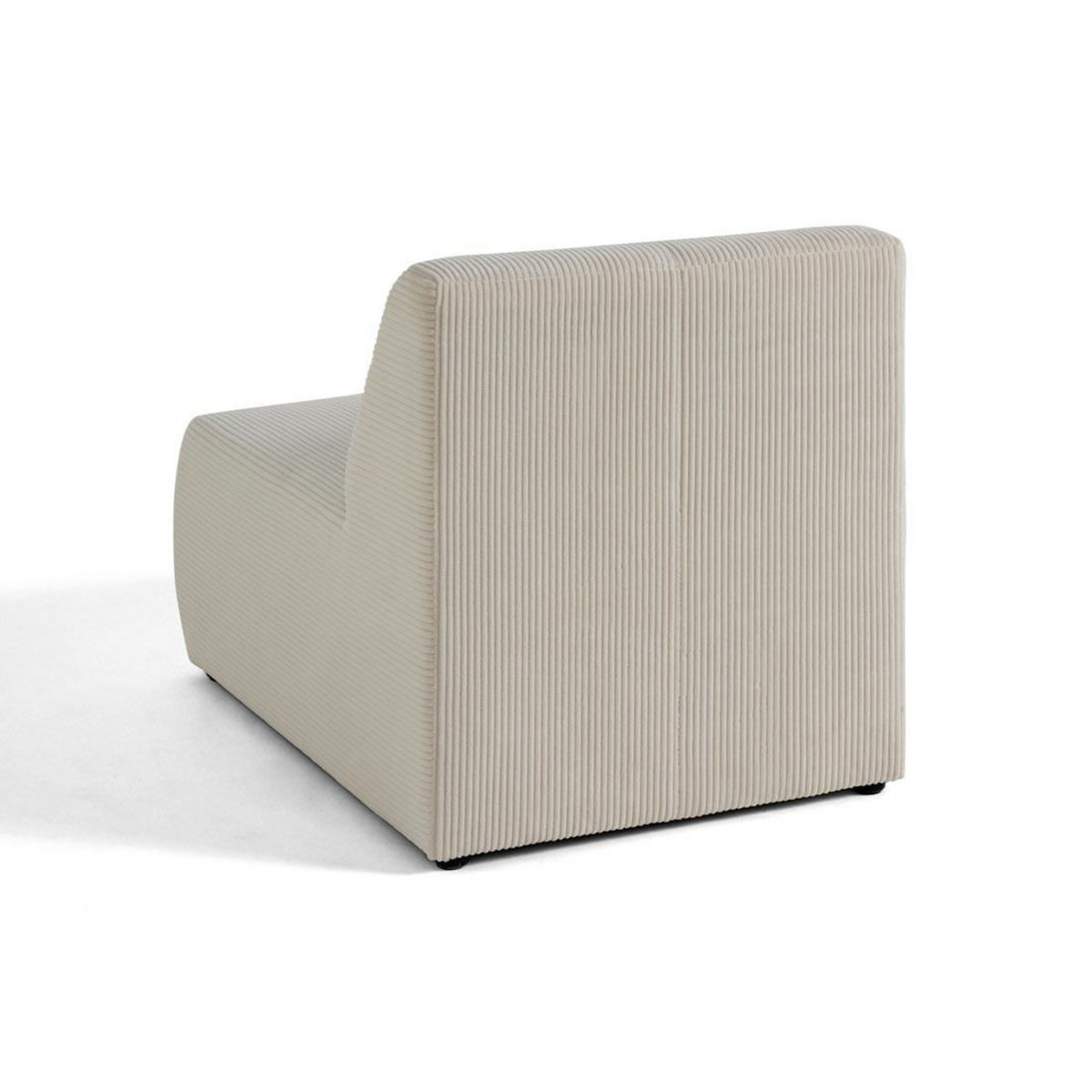 LISA DESIGN Onyx - fauteuil sans accoudoirs - en velours côtelé