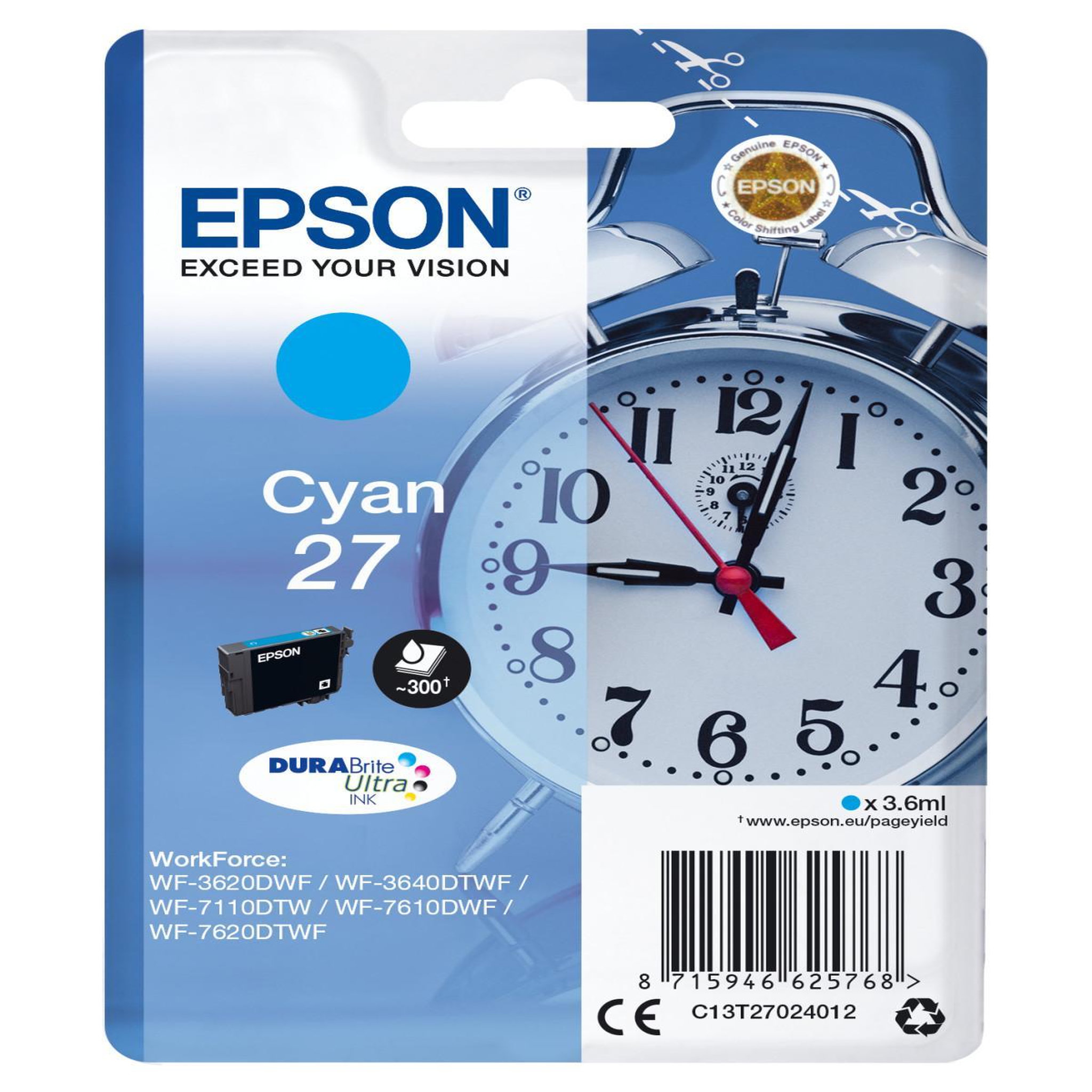 Voir la diapositive 2 : Epson Cartouche imprimante EPSON C 13 T 27024012