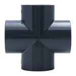 Jardibric Raccord pression PVC en croix ø50 mm
