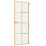 Voir la diapositive 5 : VIDAXL Porte interieure mince dore 76x201,5 cm verre trempe aluminium