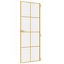Voir la diapositive 5 : VIDAXL Porte interieure mince dore 76x201,5 cm verre trempe aluminium