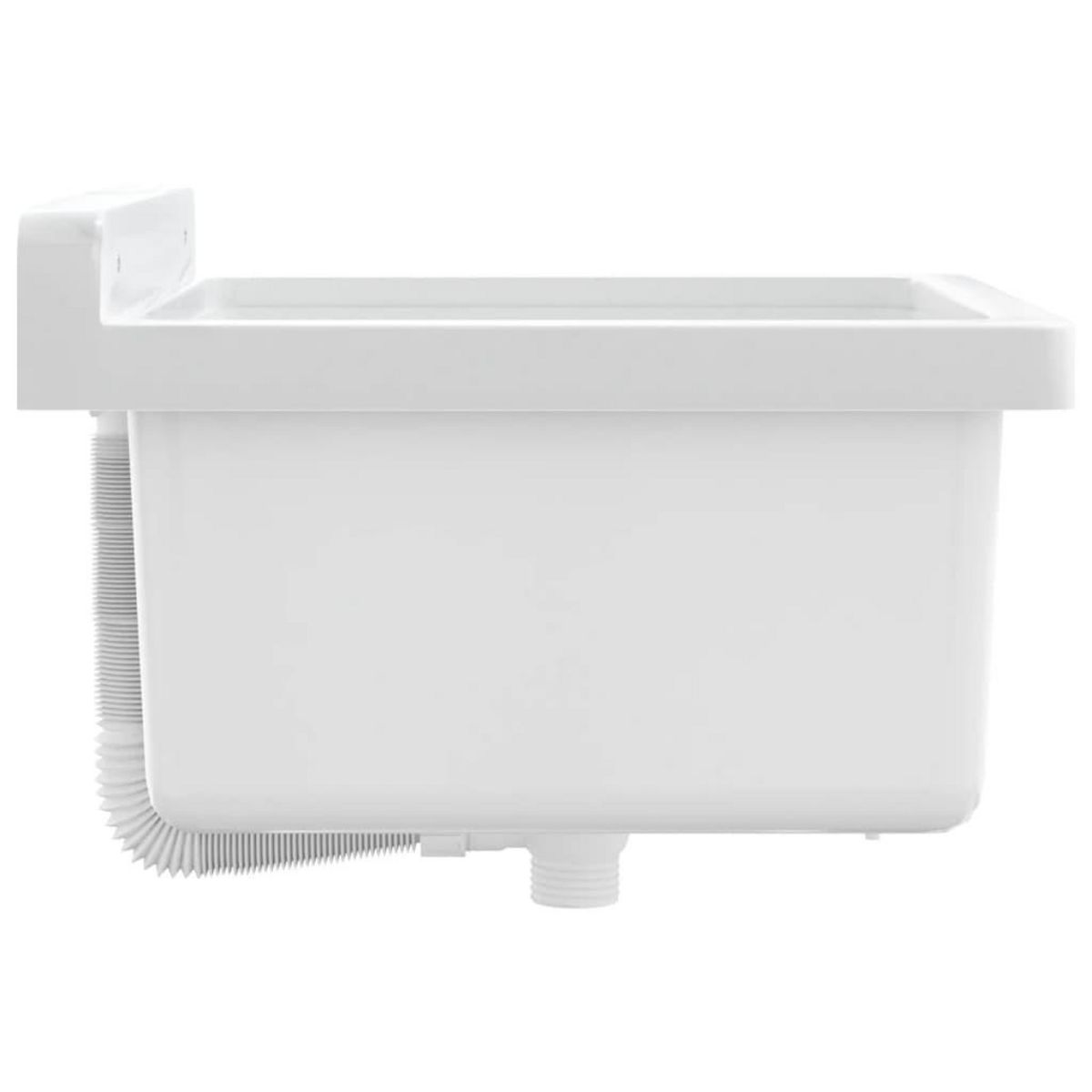 VIDAXL Lavabo pour montage murale blanc 40x40x24 cm resine